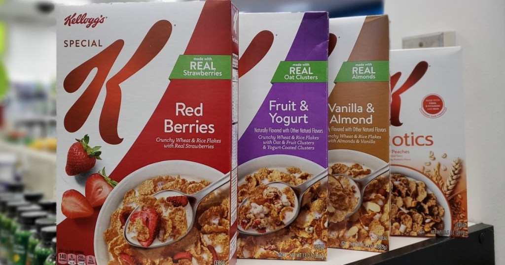 4 boxes of Special K Cereals