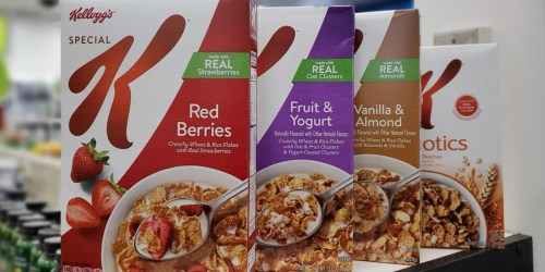 New $3/5 Kellogg’s Cereals Coupon = Special K Boxes Just $1.30 Each After Cash Back at Walgreens