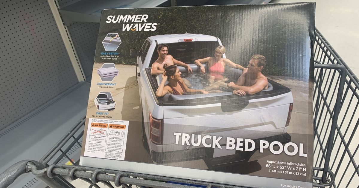 Summer Waves Truck Bed Pool in shopping cart
