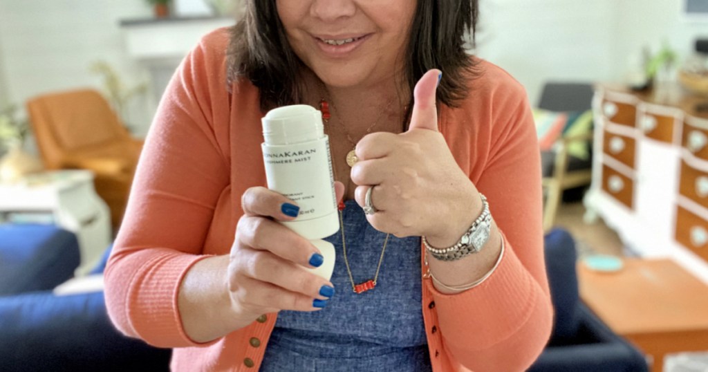 thumbs up for Donna Karan Cashmere Mist deodorant