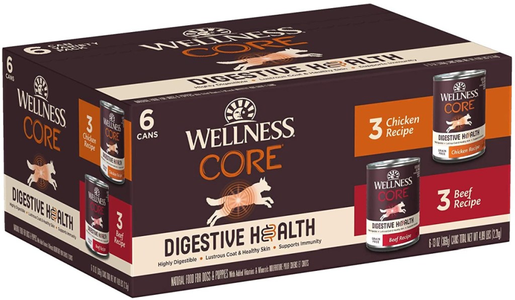 box of wellness core wet dog food