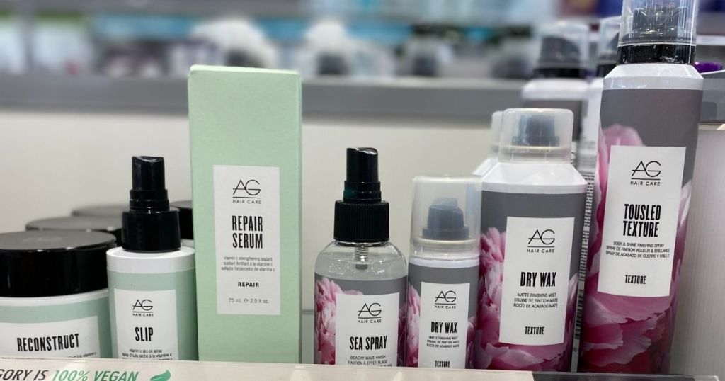 AG Hair Care on a shelf at ULTA