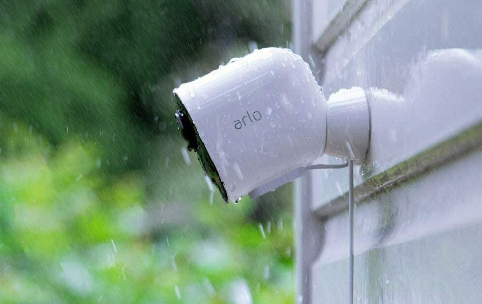 security camera on a house