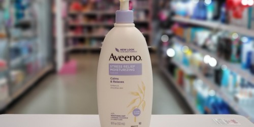 THREE Aveeno Stress Relief Lotion 18oz Bottles Just $12 Shipped on Amazon (Only $4 Each!)