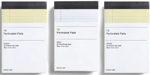 Narrow Ruled Notepad 12-Count Packs from $3.38 on Staples.com
