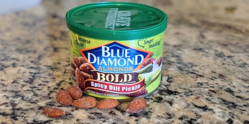 Blue Diamond Almonds Cans Only $2.83 Shipped on Amazon | Spicy Dill Pickle, Elote Street Corn & More