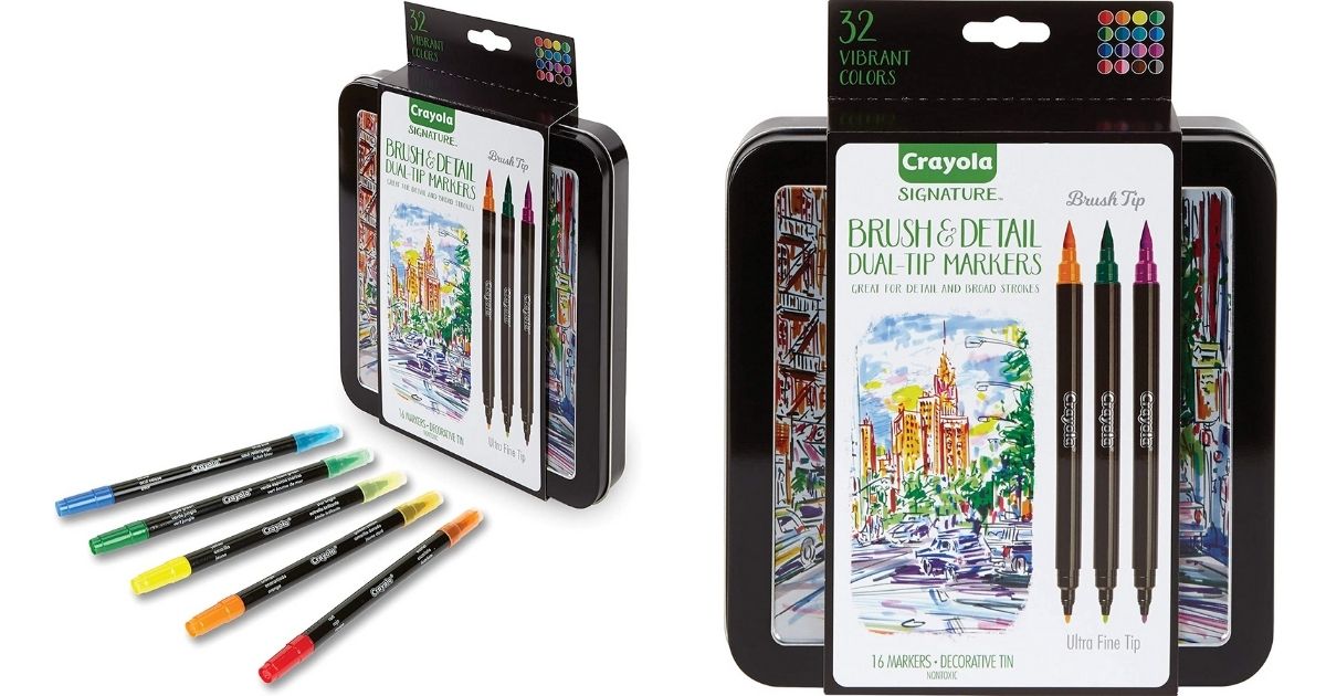 crayola brush tip markers 32