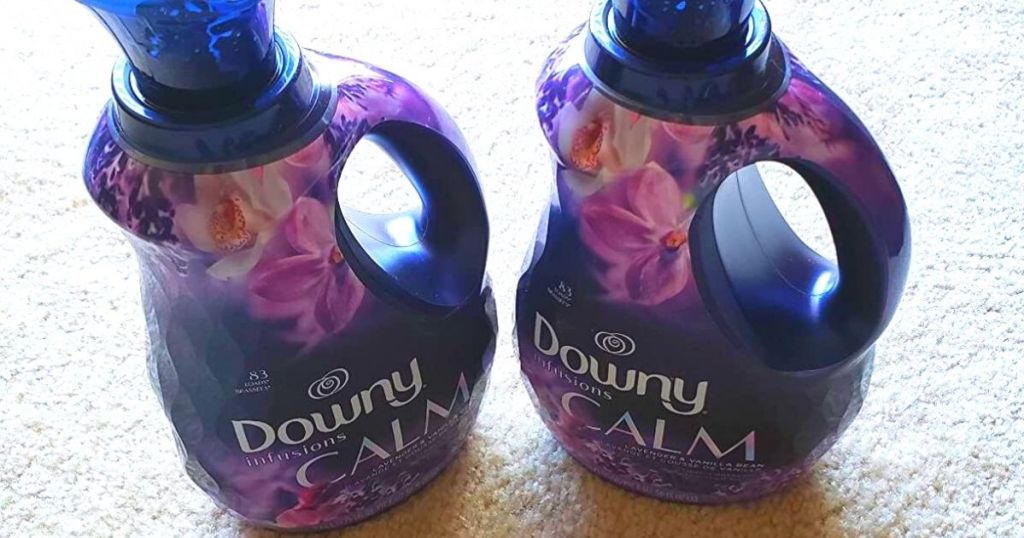 two bottles of Downy Infusions calm