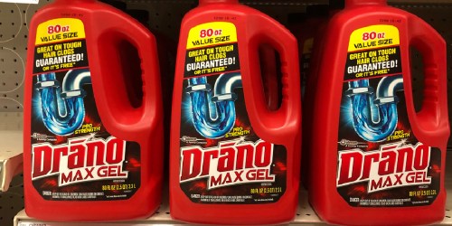 Drano Max Gel 80oz Bottle Only $5 Shipped on Amazon