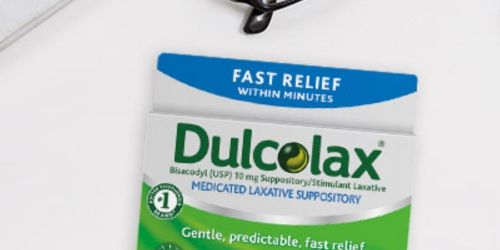 Dulcolax Laxative Suppositories 4-Count Just 99¢ at Walgreens (Regularly $6)