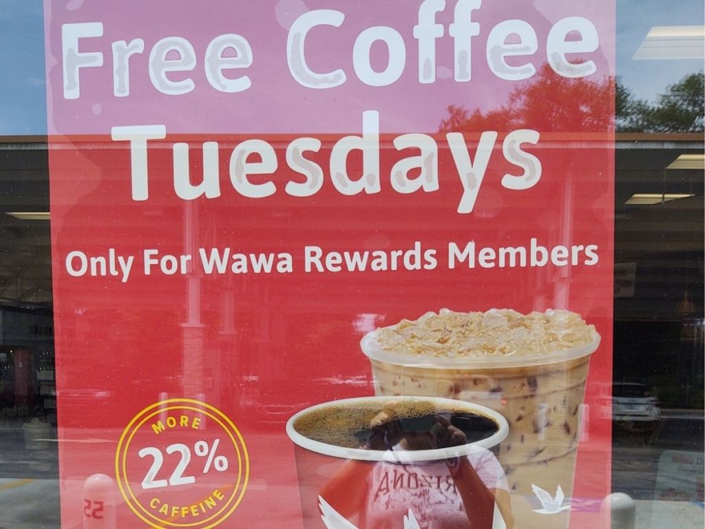 Free Wawa Iced or Hot Coffee for Rewards Members