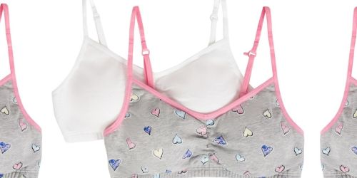 Fruit of the Loom Training Bra 2-Pack Only $5 on Walmart.com | Just $2.50 Each