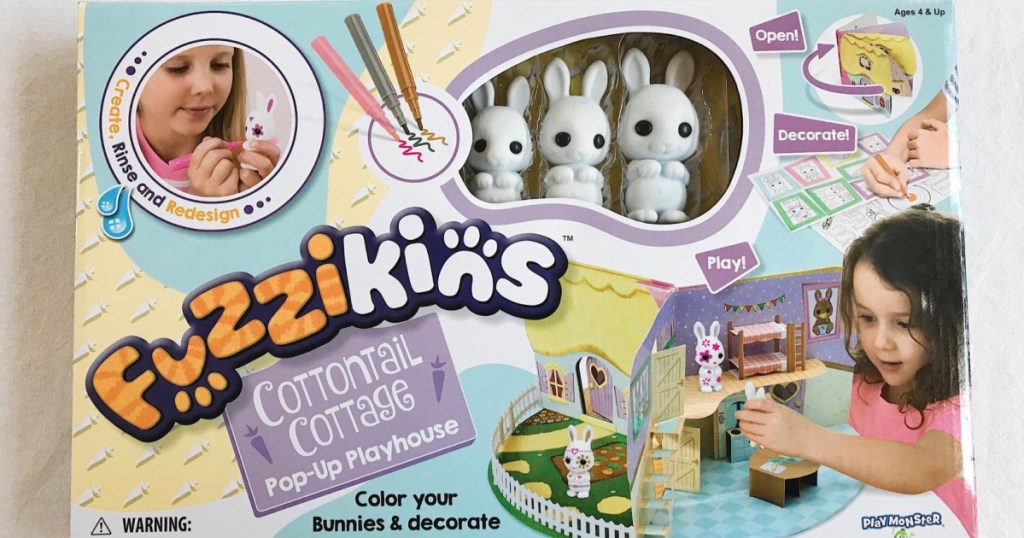 kids bunny themed playset