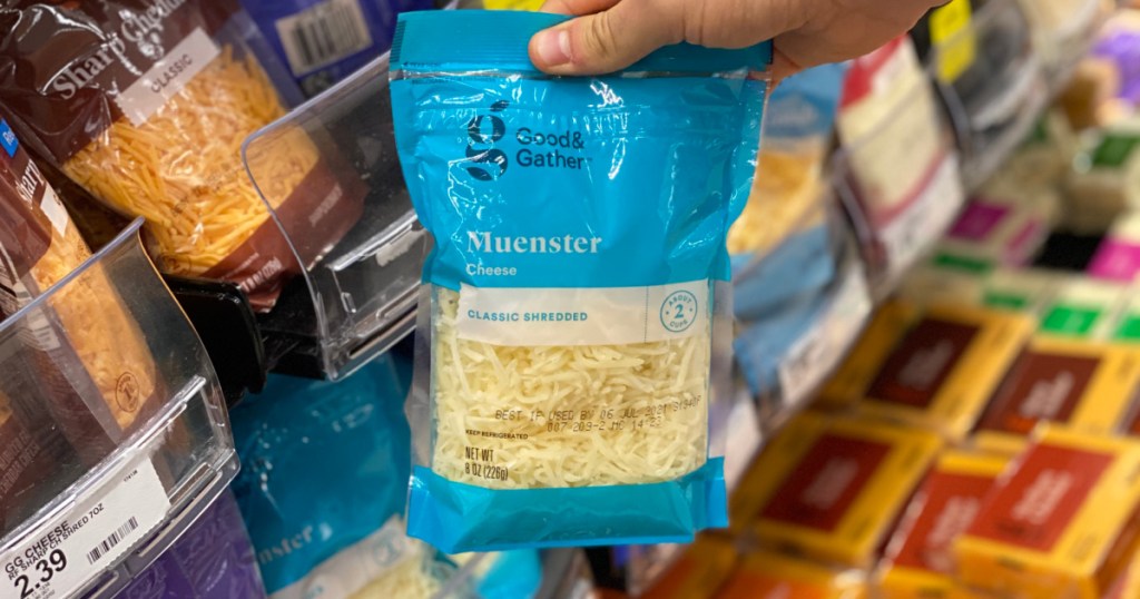 large bag of shredded cheese