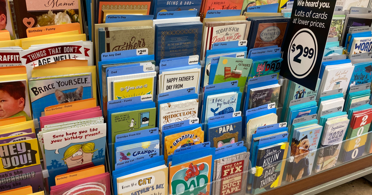 2 Father S Day Cards Just 2 99 Each On Walgreens Com Free Store Pickup Hip2save