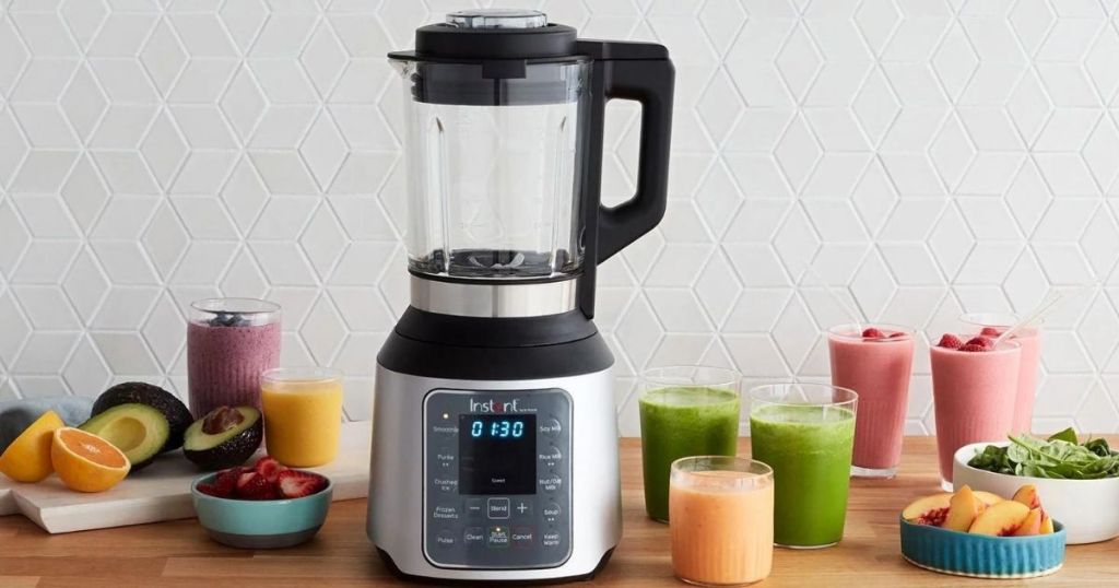 Instant Ace Blender with smoothies around it