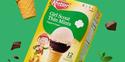 Girl Scout Cookie Lovers Are Gonna Melt Over These NEW Keebler Thin Mint Ice Cream Cones