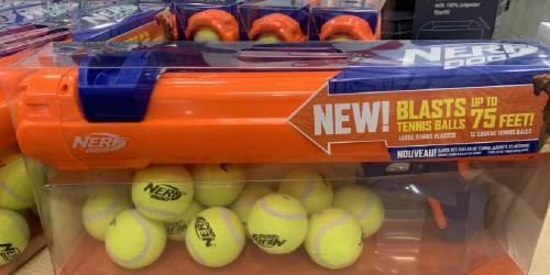 NERF Blaster Dog Toy w/ 12 Tennis Balls as Low as $18.99 at Costco