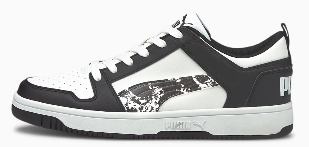 black and white PUMA sneaker
