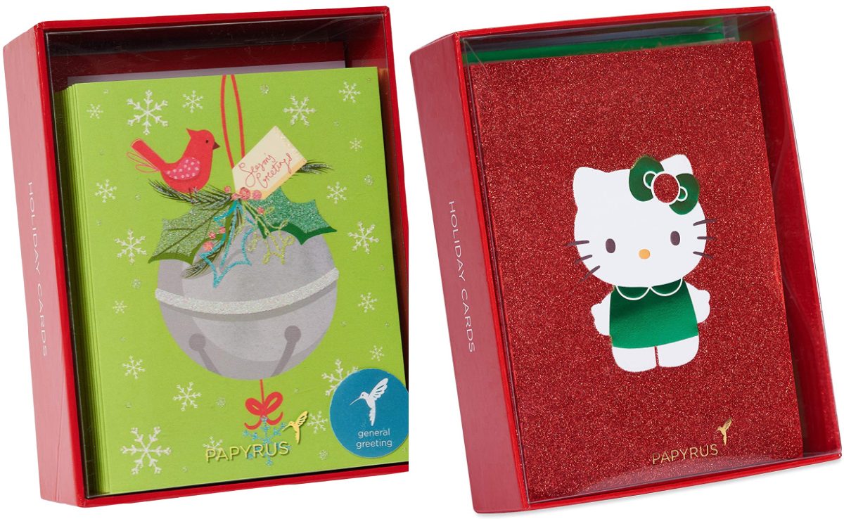 stock images of boxes of Christmas cards