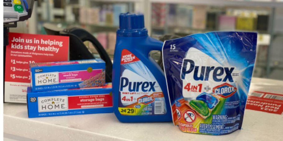 Best Walgreens Weekly Ad Deals | B1G2 Free Storage Bags, $1.99 Purex Detergent + More!