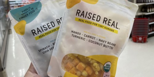 50% Off Raised Real Baby Foods on Target.com | Unprocessed, Organic, & Non-GMO