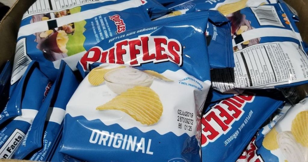 Ruffles Chips in a box