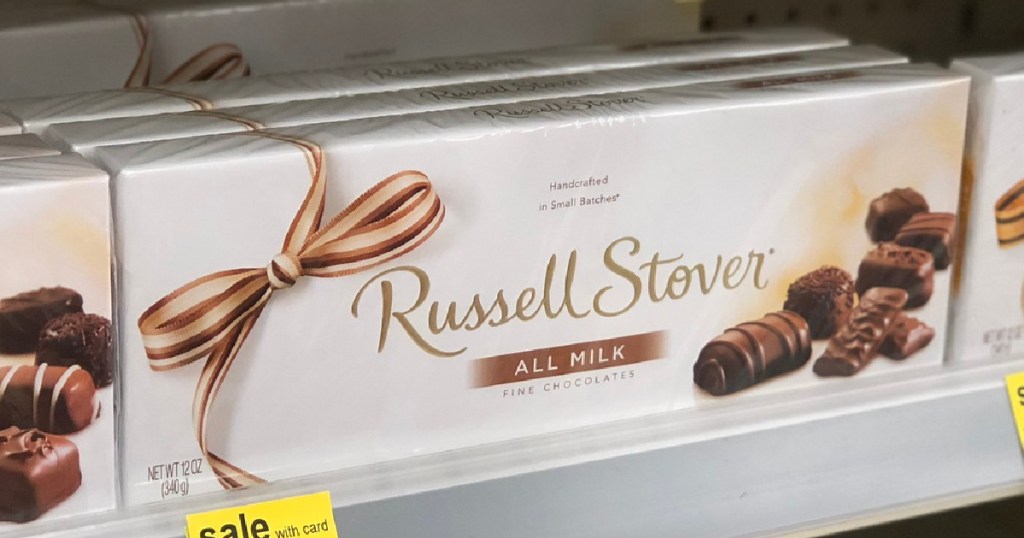 russell stover chocolates on store shelf