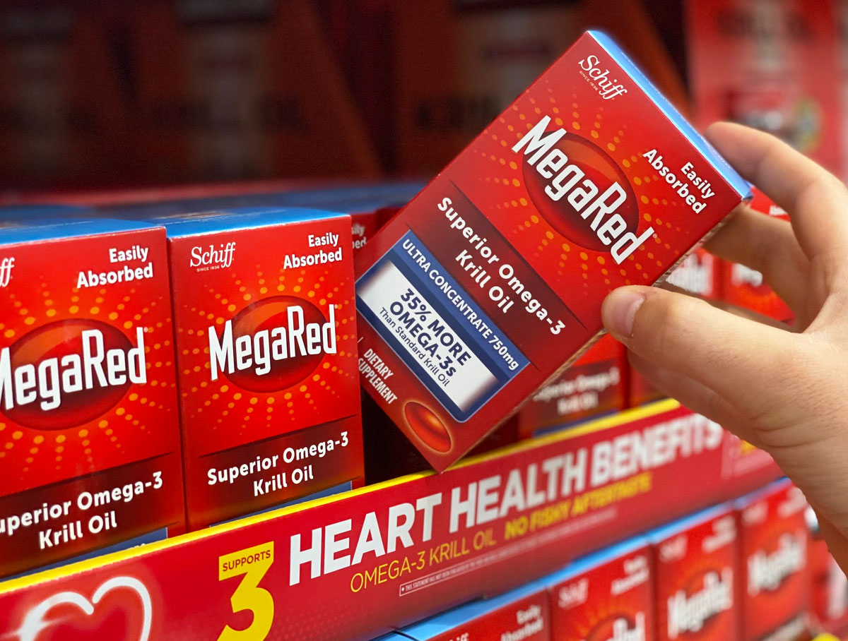 6 Off MegaRed Omega 3 Krill Oil Softgels at Costco Supports