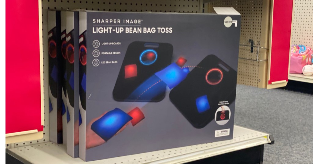 electric bean bag game on shelf 