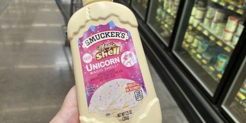 Smucker’s Unicorn Magic Shell Tastes Like Cupcakes & Is Only $1.98 at Walmart