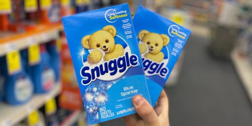 Snuggle Fabric Softener Dryer Sheets 80-Count Boxes Just $1.39 Each After CVS Rewards