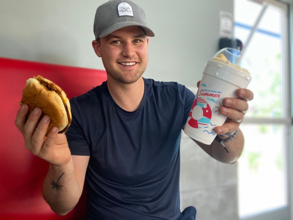 Sonic Texas Burger and Cheesecake Blast