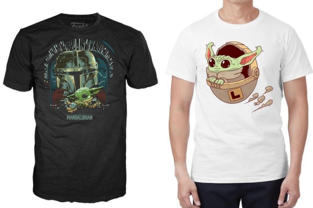 2 Star Wars Mandalorian T-shirts