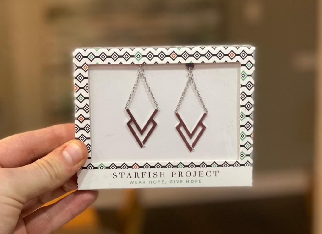 starfish project silver pendant earrings