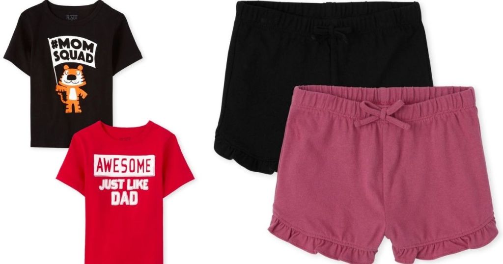 The Children's Place Graphic Tees and shorts
