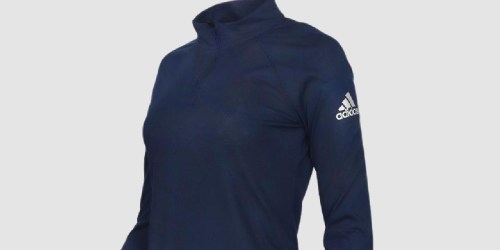 Adidas Women’s Long Sleeve 1/4-Zip Pullover Only $19.99 (Regularly $45)