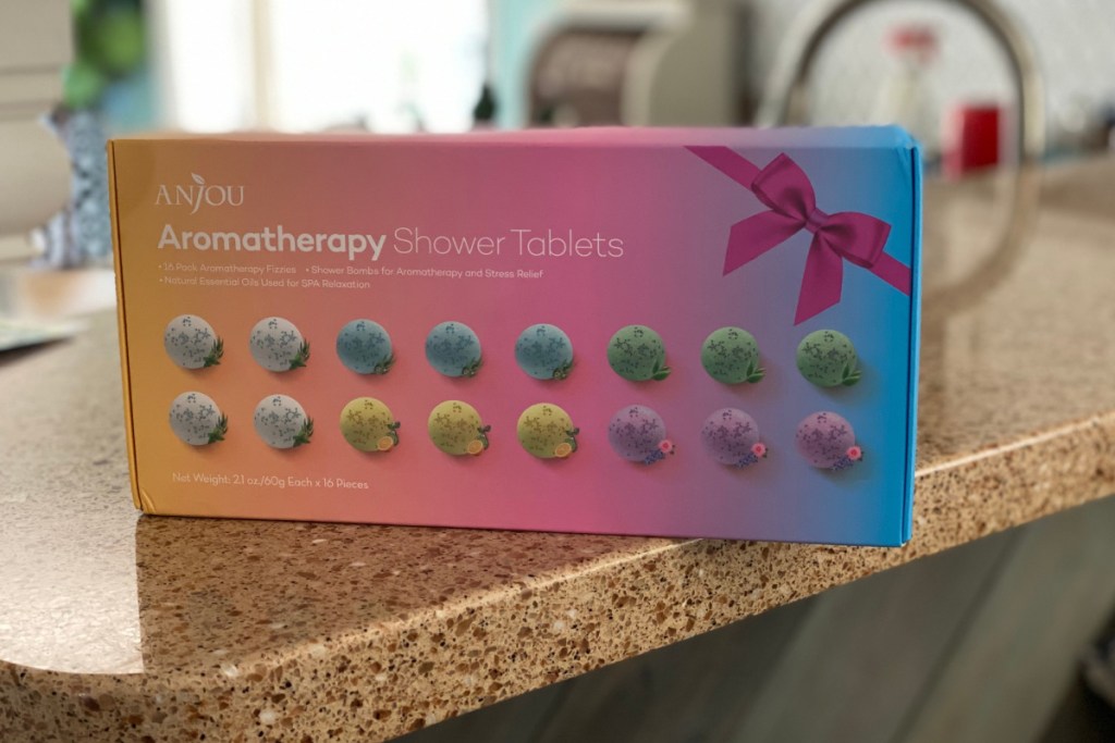 aromatherapy shower tablets in box