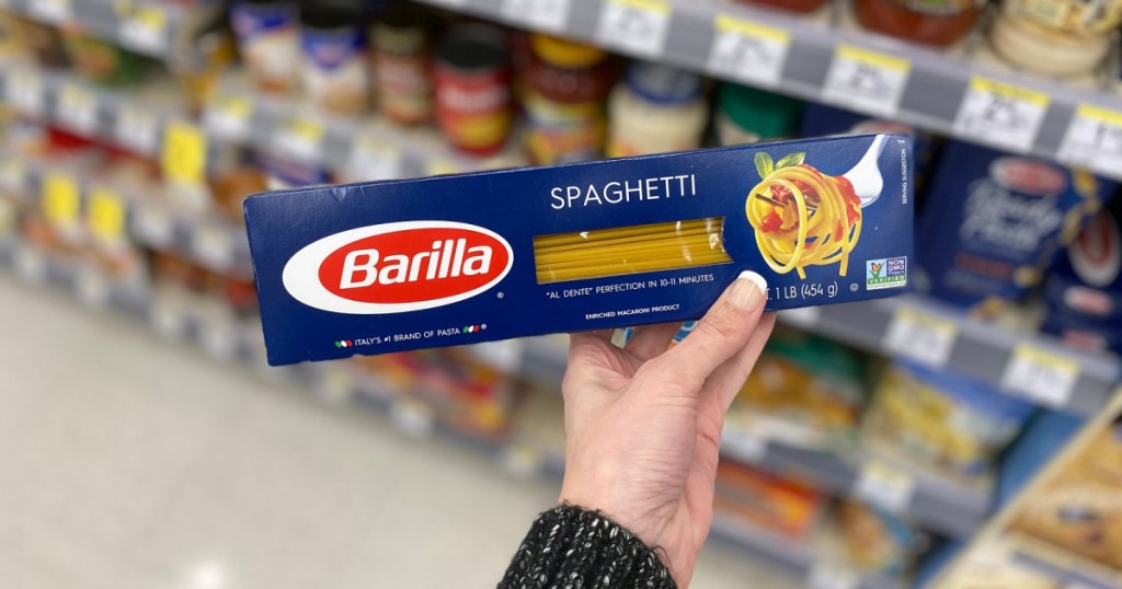 barilla spaghetti in store at walgreens