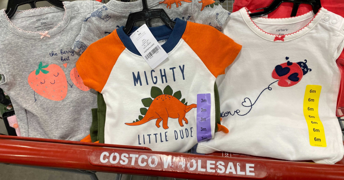 three sets of caters kids apparel at costco