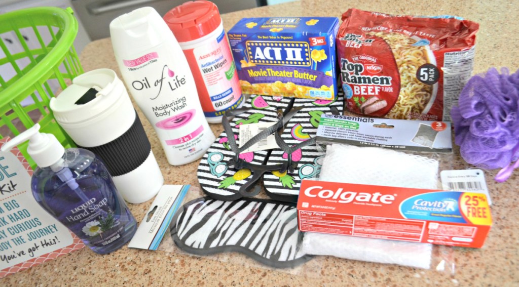 supplies for college survival kit graduation gift basket