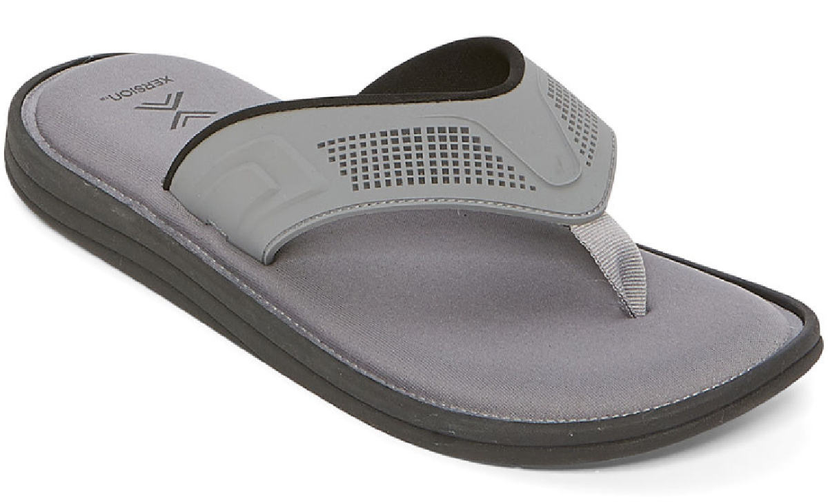 xersion memory foam flip flops