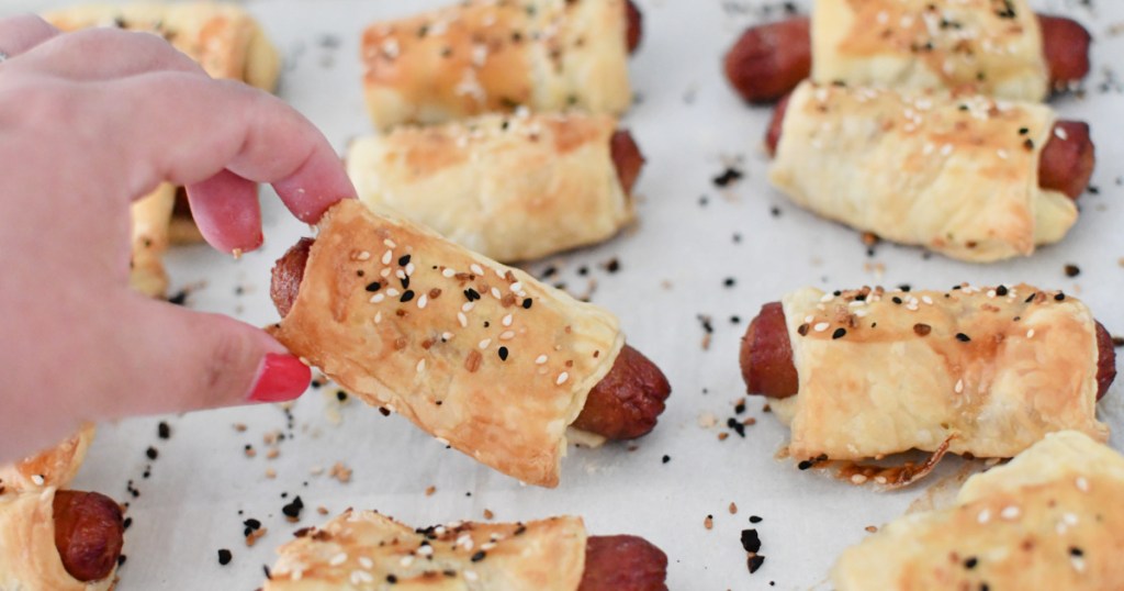 pigs in a blanket on a sheet pan