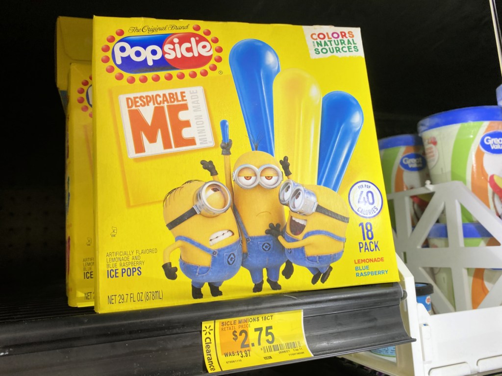 popsicle pops minions at walmart