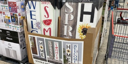 Add Charm to Your Home w/ These Double-Sided Porch Signs from Costco
