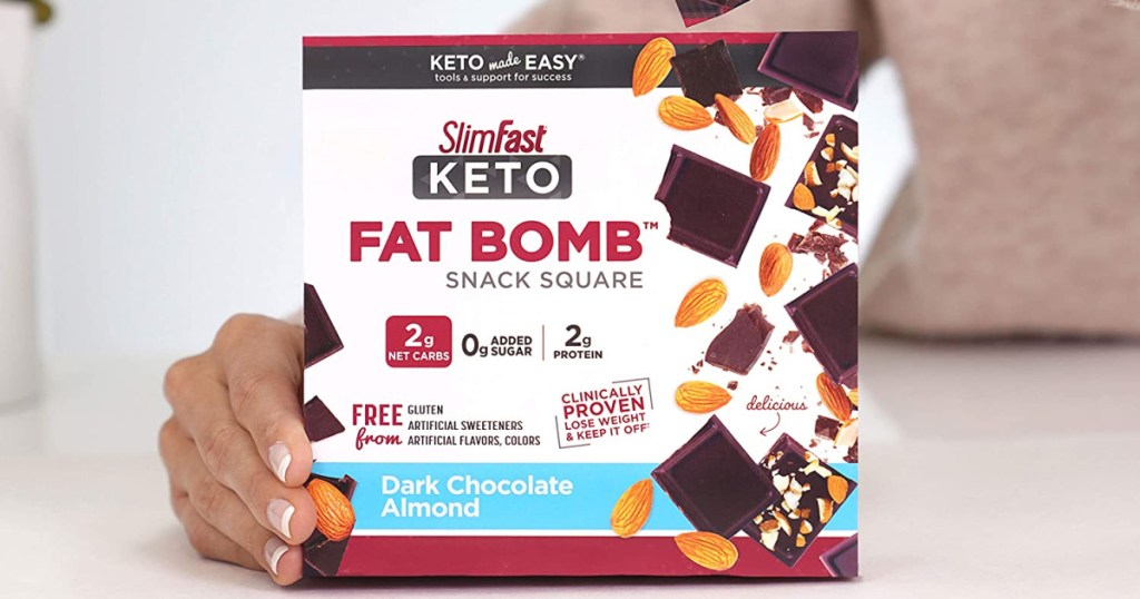 slimfast keto fat bomb snack square