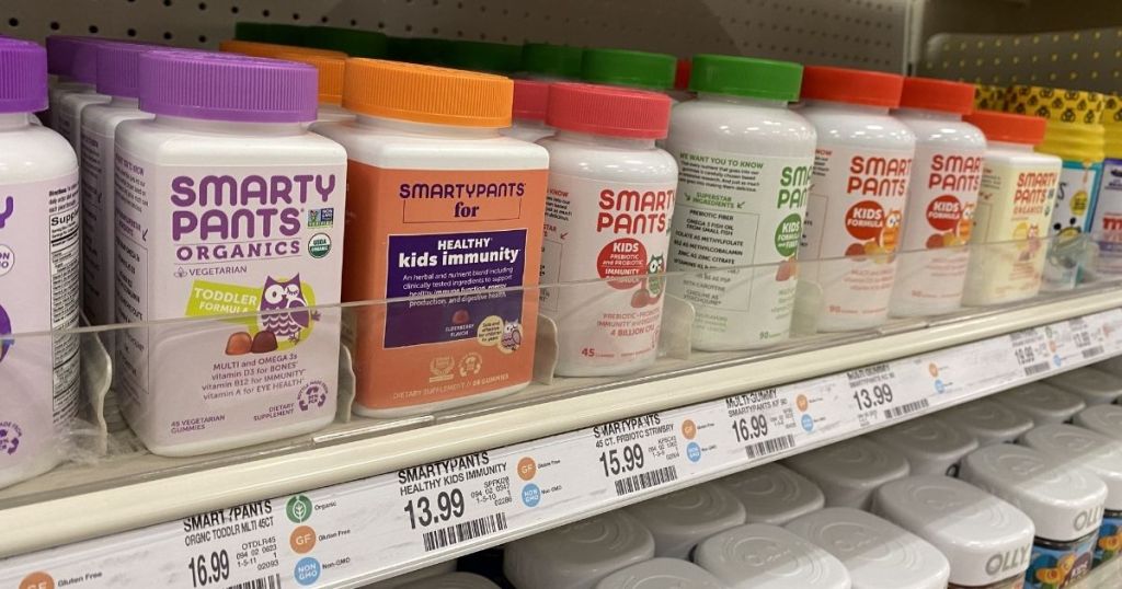 SmartyPants vitamins on store shelf