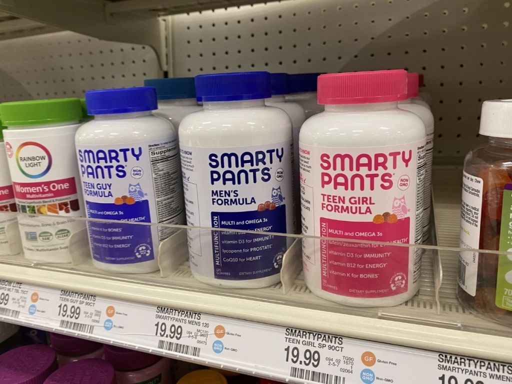 SmartyPants Vitamins on store shelf