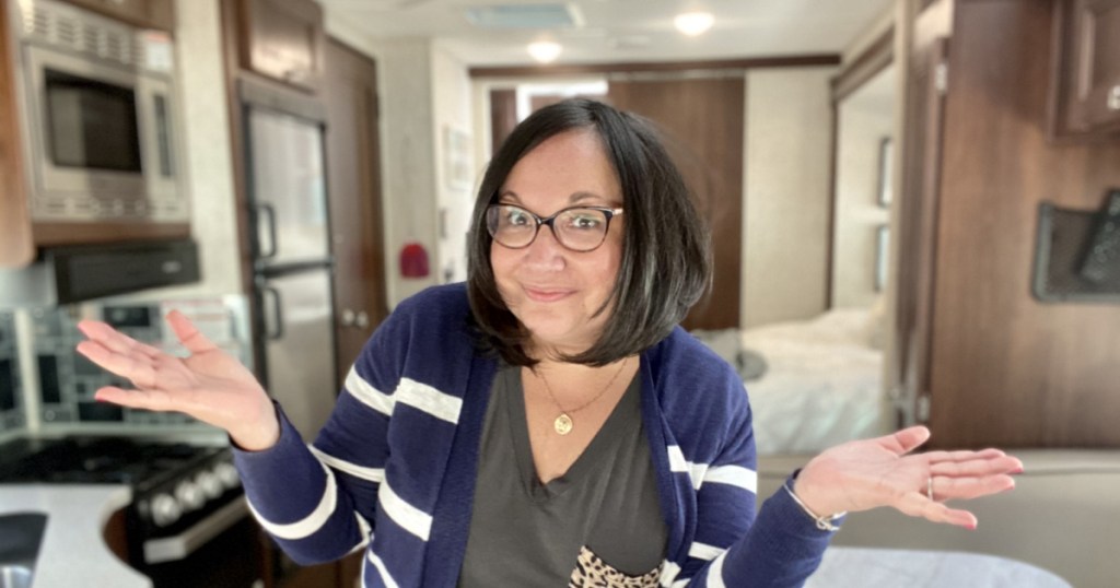 woman in an RV from RVShare