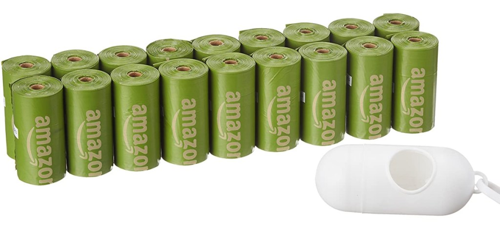 250 amazon basics dog bags with dispenser